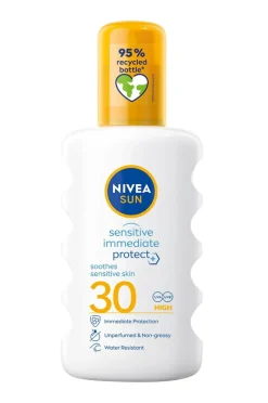 Nivea Sensitive Immediate Protect Soothing Sun Spray SPF 30 Sun 200 ml No color Clearance