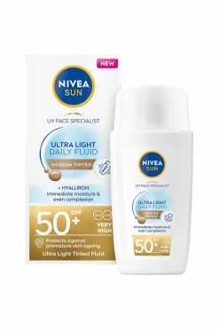 Nivea UV Face Daily Fluid Medium Tinted Spf 50+ 40Ml No Color Outlet