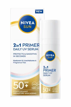 Nivea Kropspleje|Kropspleje>UV Face 2IN1 Daily UV Serum Spf 50+ 30Ml No Color