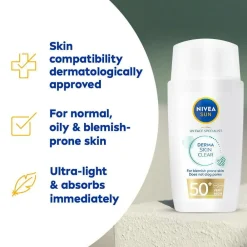 Nivea UV Face Specialist Blemish Control SPF 50+ 40 ml No color Discount