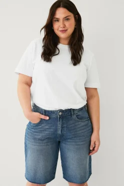 Noisy May Curve Denimshorts nmHolla NW Loose Short AZ426MB Curv Medium blue denim Hot