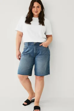 Noisy May Curve Denimshorts nmHolla NW Loose Short AZ426MB Curv Medium blue denim Hot