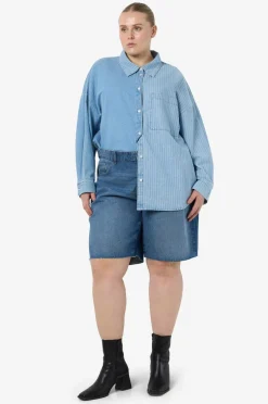 Noisy May Curve Denimshorts nmHolla NW Loose Short AZ426MB Curv Medium blue denim Hot