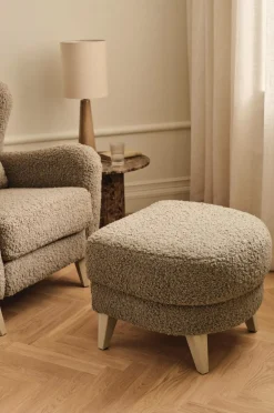 Nord Komfort Puffer & Fodskamler>Taburet Ontario Light brown