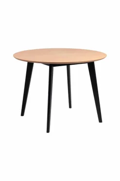 NORDFORM Roxby spisebordssæt med bord og 4 stole, 105x105x76 cm eg 40885 / sort Best