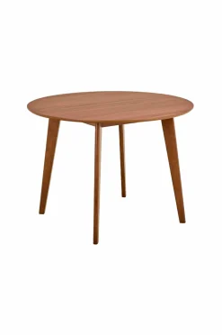 NORDFORM Roxby spisebordssæt med bord og 4 stole, 105x105x76 cm mat valnød 41088 Discount