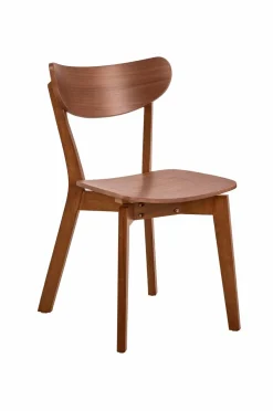 NORDFORM Roxby spisebordssæt med bord og 4 stole, 105x105x76 cm mat valnød 41088 Discount