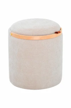 Nordic Furniture Group Puf med opbevaring Lykke Beige Outlet