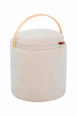 Nordic Furniture Group Puf med opbevaring Lykke Beige Outlet