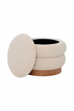 Nordic Furniture Group Puffer & Fodskamler>Puf med opbevaring Tilde Beige