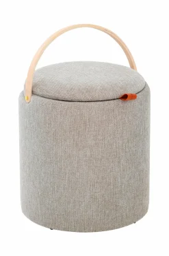 Nordic Furniture Group Puffer & Fodskamler>Puf med opbevaring Lykke Gråbrun