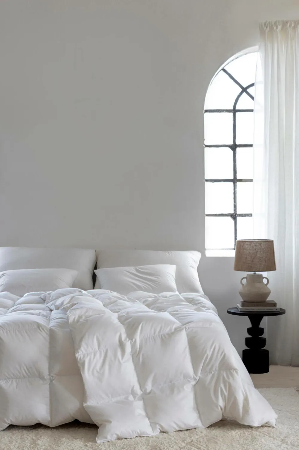 Norsk Dun Dyner & Hovedpuder>Dyne 100 % andedun Medium Hvid