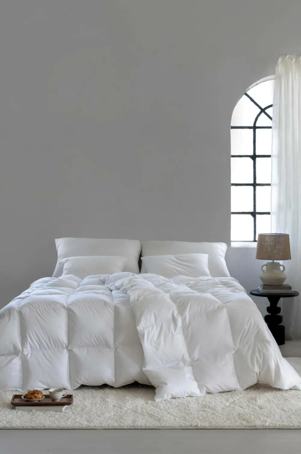 Norsk Dun Dyner & Hovedpuder>Dyne 100 % andedun Medium Hvid