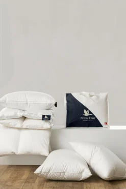 Norsk Dun Pude 90 % andedun hög 3-kammer Hvid Outlet