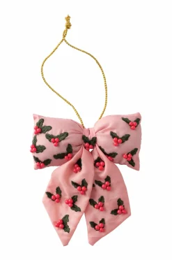 Nynne Rosenvinge Sløjfe Merry Holly Lyserød Best