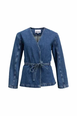Object Blazere & Veste>Denimblazer objMallie L/S LO Blazer E SS Fair 2 Medium blue denim