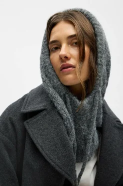 Object Elefanthue objMilu Knit Balaclava Rep Medium grey melange Hot