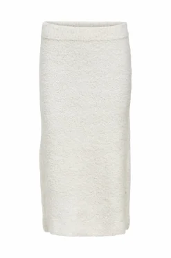 Object Nederdele>Nederdel objTolatya Knit Midi Skirt 135 White sand