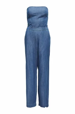 Only Jumpsuits & Buksedragter>Buksekjole onlAkia Bea SL Dnm Jumpsuit BJ Medium blue denim