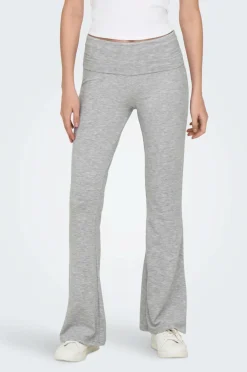 Only Bukser onlGlamour Fold Down Pant CC Jrs Light grey melange