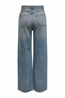Only Jeans onlHope EX HW Wide Rhinst Dnm Tai D Medium blue denim Online