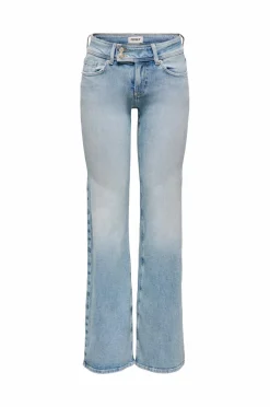 Only Jeans onlTiger LW Flare Double Button Medium blue denim