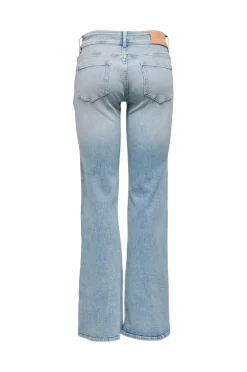 Only Jeans onlTiger LW Flare Double Button Medium blue denim