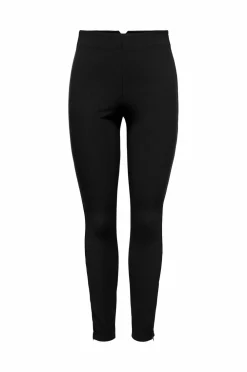 Only Leggings Onlpeony Life HW Rib Zip Legging CC Black Online