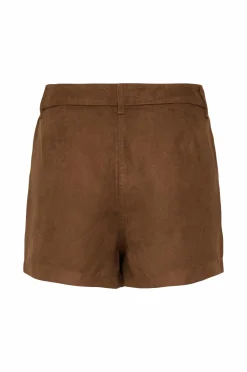 Only Shorts>Shorts onlSandi MW Faux Suede Shorts Pnt Toffee