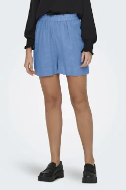 Only Shorts onlTokyo HW Linen Blend Shorts Azurine Outlet