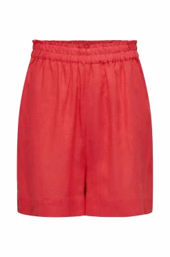 Only Shorts onlTokyo HW Linen Blend Shorts Cayenne New