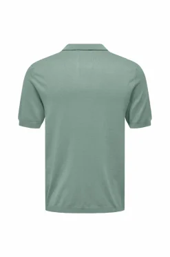 ONLY & SONS Poloshirt onsWyler Life Reg 14 SS Polo Knit Iceberg green Outlet