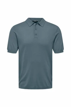 ONLY & SONS Poloshirt onsWyler Life Reg 14 SS Polo Knit Stormy weather