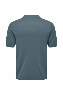 ONLY & SONS Poloshirt onsWyler Life Reg 14 SS Polo Knit Stormy weather