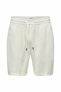 ONLY & SONS Shorts onsTel Linen Latham 0257 Shorts Cloud dancer New