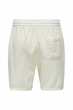 ONLY & SONS Shorts onsTel Linen Latham 0257 Shorts Cloud dancer New