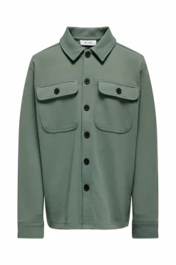 ONLY & SONS Skjorter>JUNIOR Overskjorte osjNew Kodyl Overshirt Sweat Castor gray