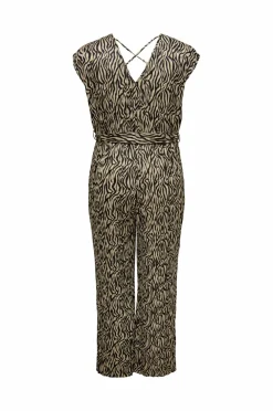 Only Carmakoma Jumpsuits & Buksedragter>Buksekjole carSafari Life S/L Jumpsuit Jrs Bone white