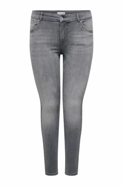 Only Carmakoma Jeans>Jeans carWilly Rhinestone Reg SK Tai Dark grey denim