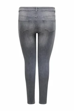 Only Carmakoma Jeans>Jeans carWilly Rhinestone Reg SK Tai Dark grey denim