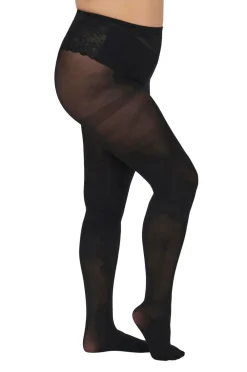 Only Carmakoma Strømpebukser carSaga 40 Den Tights 2-pak Black Sale