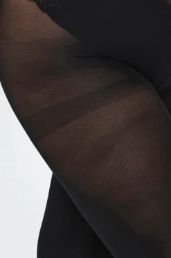 Only Carmakoma Strømpebukser carSaga 40 Den Tights 2-pak Black Sale