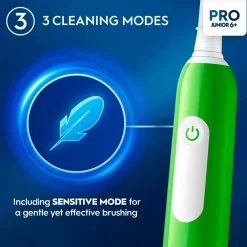 Oral B Tandpleje>Elektrisk tandbørste Junior SUT Green