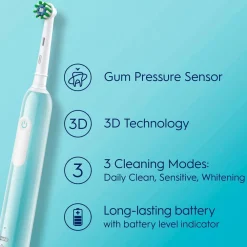 Oral B El-tandbørste Pro1 Turquoise + Ekstra Refill No color Outlet