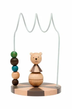 OYOY Living Design Cirkus Abacus Bear Natur, støvet blå Clearance
