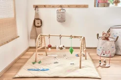 OYOY Living Design Forklæde Striped Demin Lion Karamel