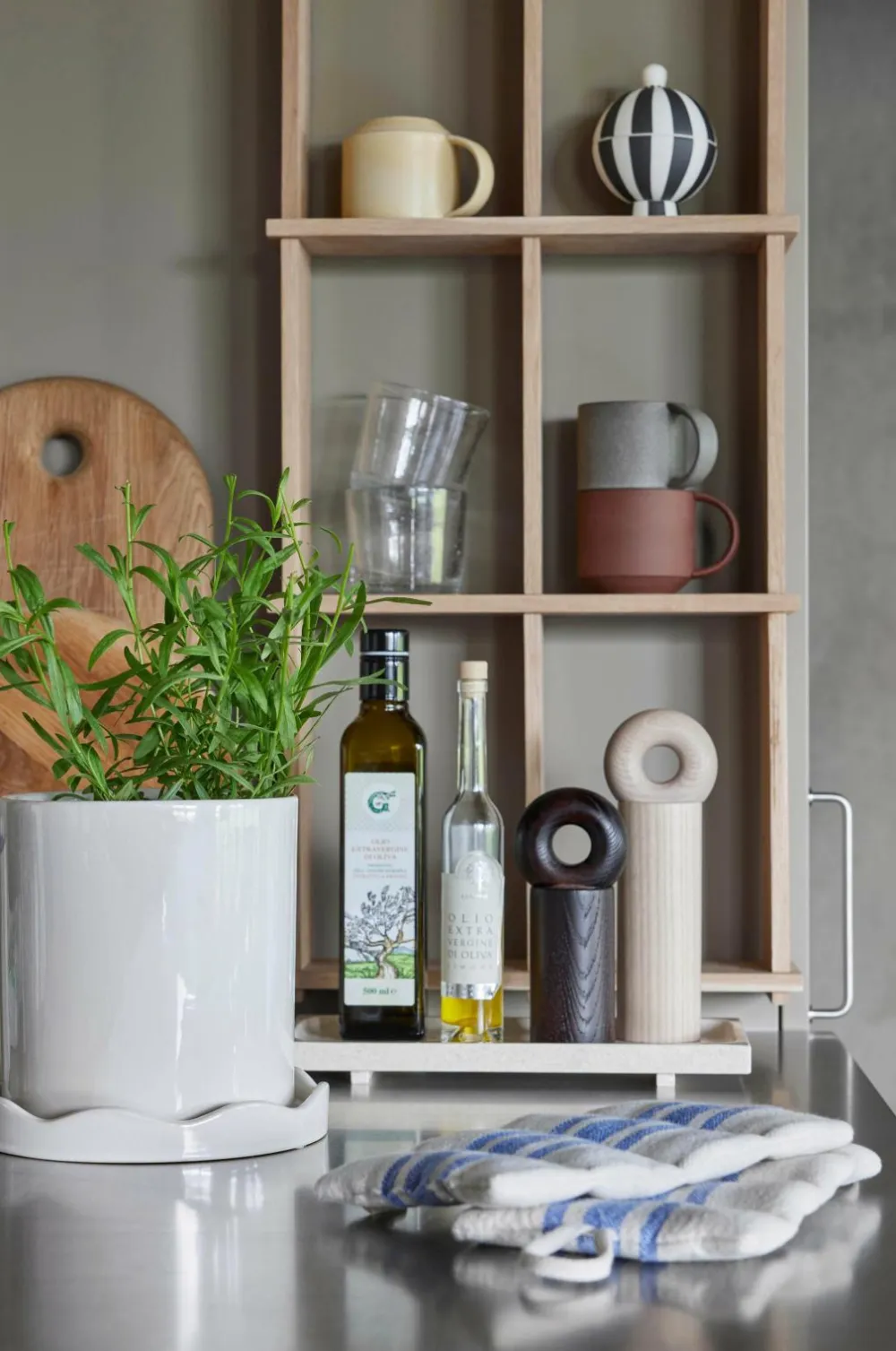 OYOY Living Design Grydelapper - Pakke med 2 stk. Linu Blå Outlet