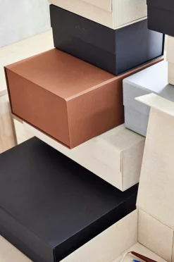 OYOY Living Design Børnemøbler|Småopbevaring>Opbevaringsboks - A5 Hako Mørk karamel