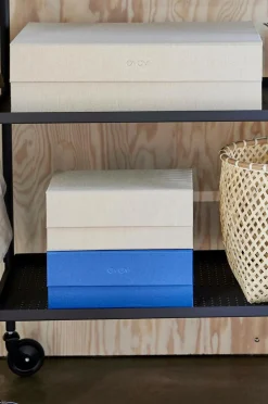 OYOY Living Design Opbevaringsboks til smykker Hako Optisk blå Best