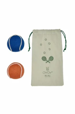 OYOY Living Design Babylegetøj|Musikinstrumenter>Rasle Tennisball Abrikos / Blå